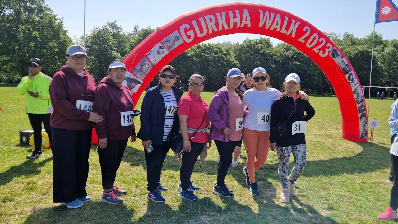 Participated in Gorkha Walk organised by Gorkha Peace foundation #healthylifestyle #Sherpafamilyuk