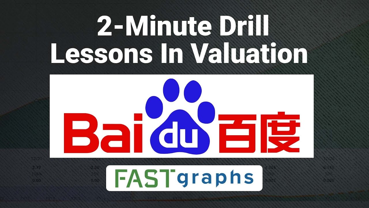 Lessons In Valuation:  2 Minute Drill - Baidu Inc (BIDU) | FAST Graphs