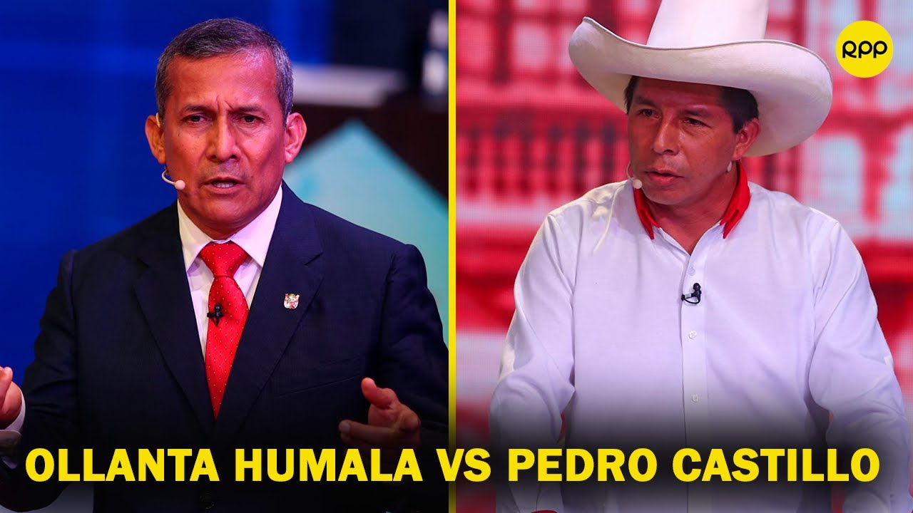 Debate presidencial del JNE: Ollanta Humala y Pedro Castillo debaten sobre la corrupción en el Perú