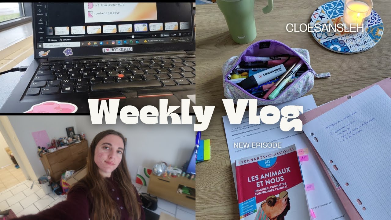 WEEKLY VLOG : Reprise des cours sous la neige ❄️