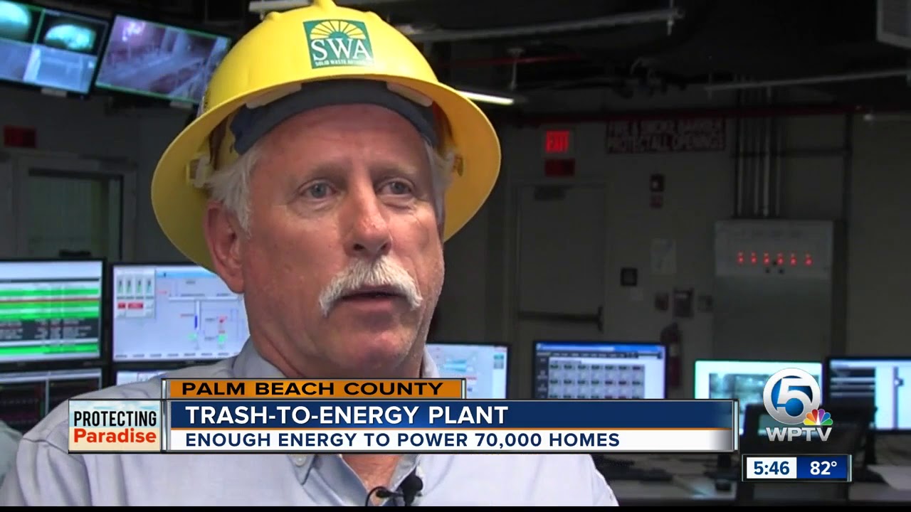 Trash to energy plant