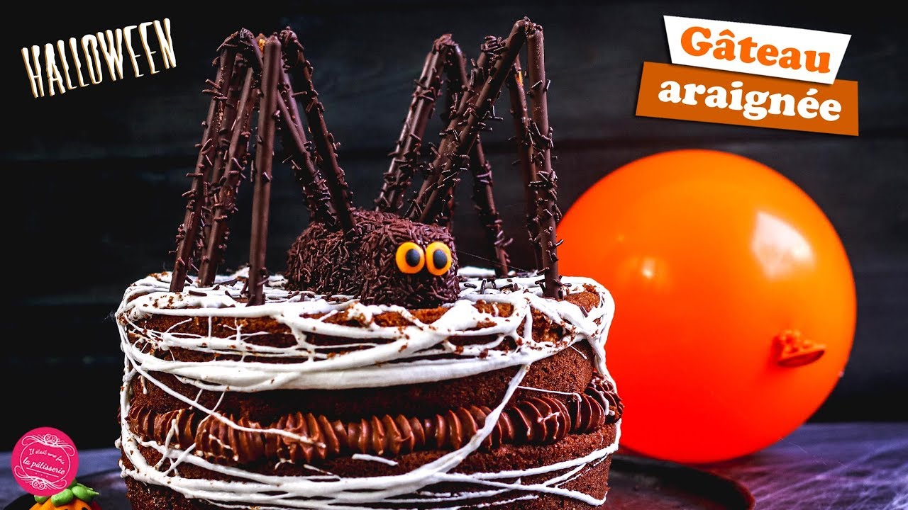 🕷️ GÂTEAU ARAIGNEE GEANTE POUR HALLOWEEN 🕷️