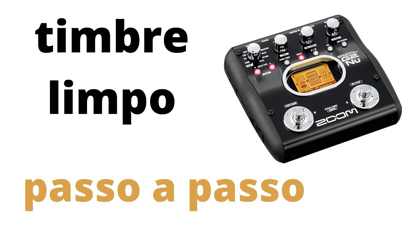 zoom g2nu como montar efeito clean  e chorus