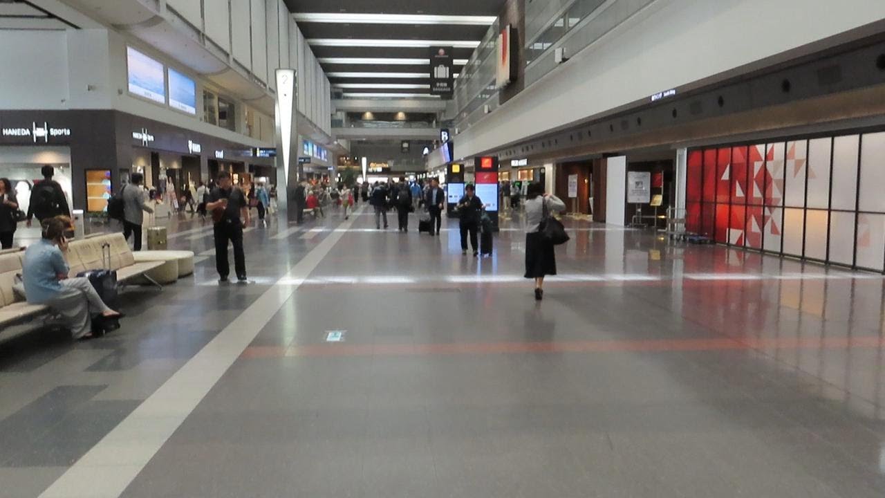 【羽田空港】モノレールから第１ターミナル南ウィング出発ロビー（改札出て右）