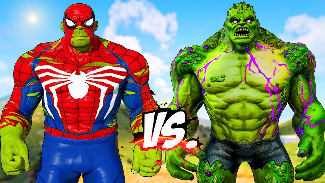 SPIDER-HULK VS HULK MONSTER - SUPER EPIC BATTLE