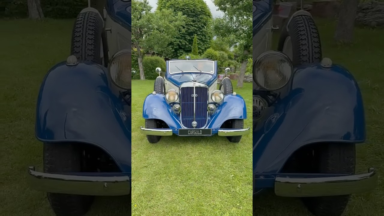 1935 Horch 830 BK Cabriolet, features and functions of a 90 year old car #horch #audi #benz #asmr