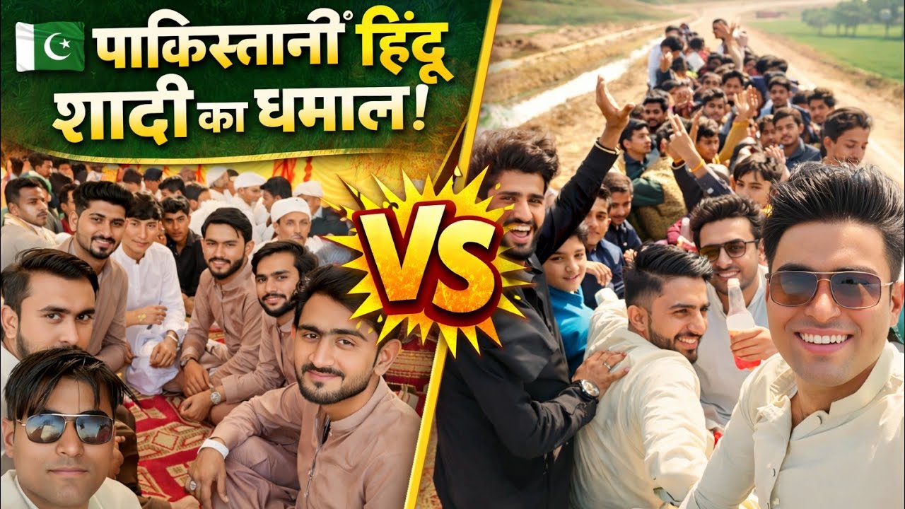 Pakistani Hindu Baraati शादी का शानदार नज़ारा 🇵🇰✨ | बारातीों का दावत का मज़ा और विजय राजस्थानी के |.