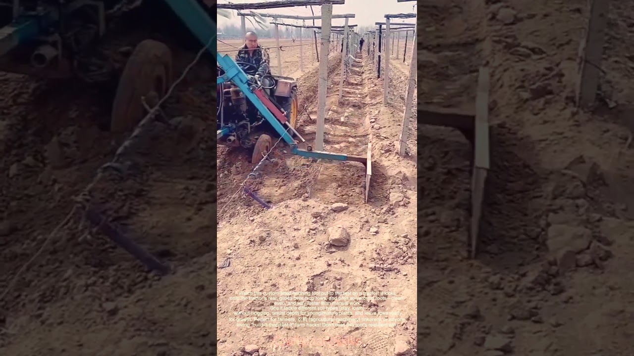 Test Run Success? Tractor with Modified Earthing Tool in Field Action#shorts