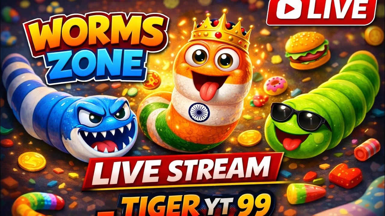 WORMS ZONE LIVE: 10 MILLION SCORE CHALLENGE! 🐍🔥 |  TIGER YT 99 is live!