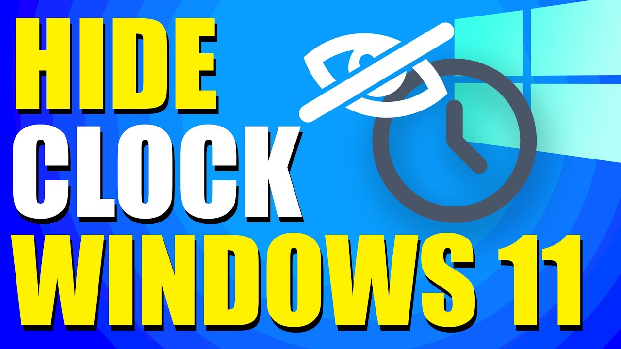 How To Hide Clock From Taskbar In Windows 11 (Quick & Easy)