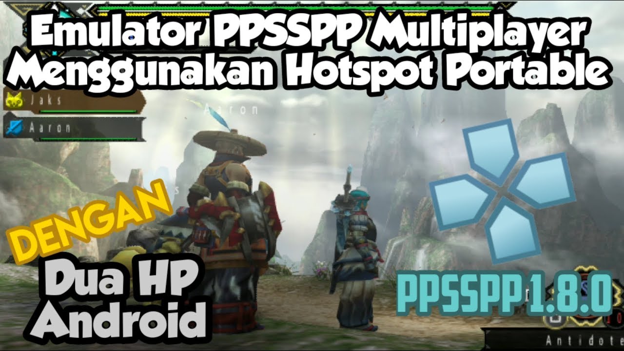 Tutorial PPSSPP Multiplayer Menggunakan Hotspot Portable, PPSSPP 1.8.0.