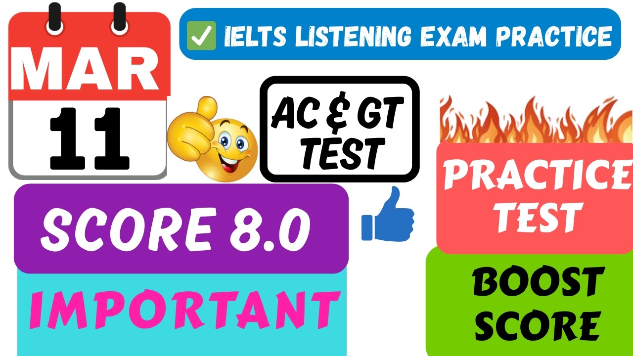 IELTS Listening Test with Answers | Boost Your Band Score Today | 11.03.2026