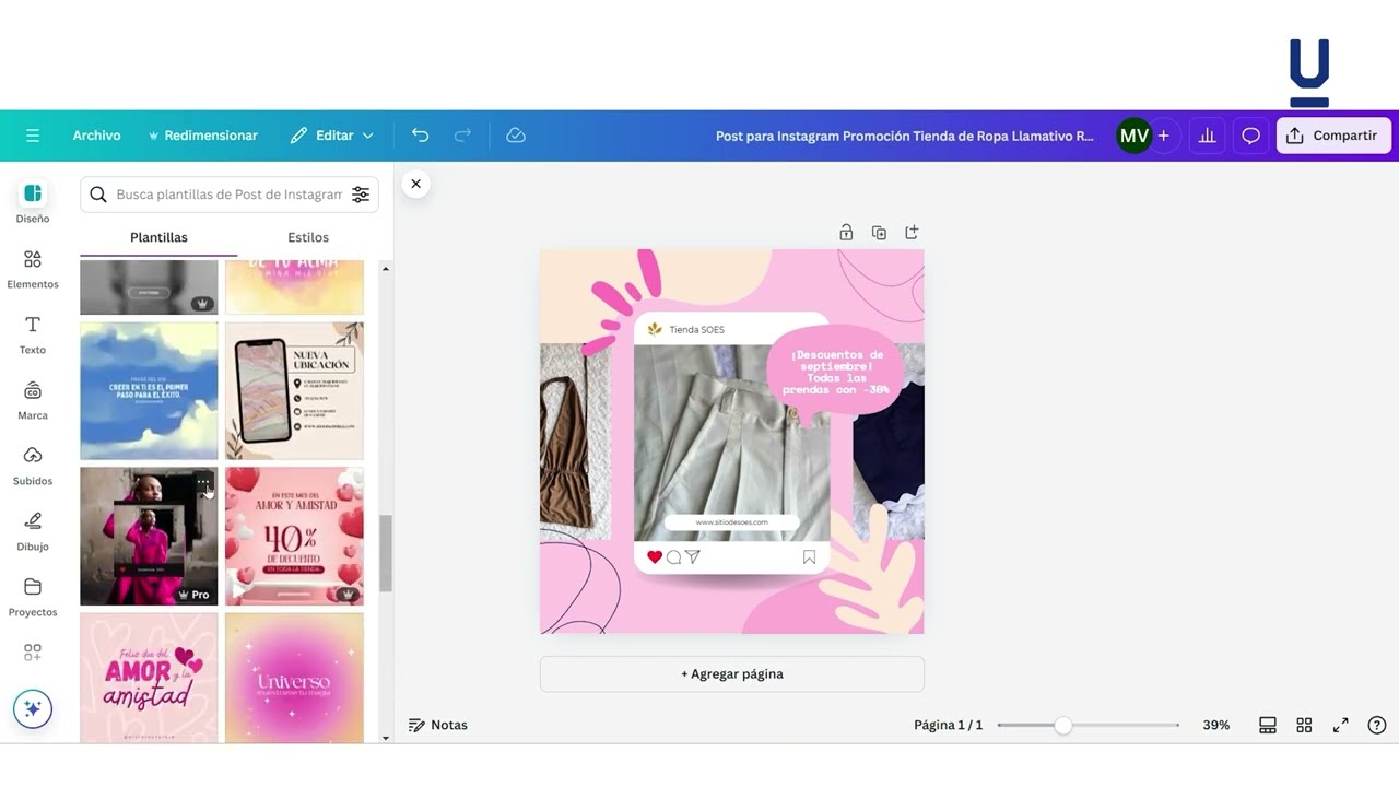 Cómo personalizar plantillas en Canva - Curso de Canva