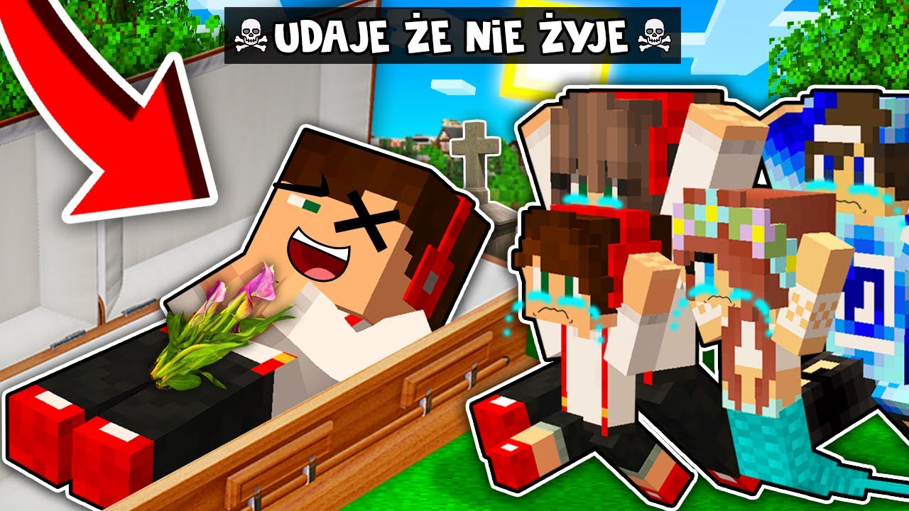 TROLLUJE UDAJĄC ŻE NIE ŻYJE W TRUMNIE W MINECRAFT?! GPLAY & LUMI