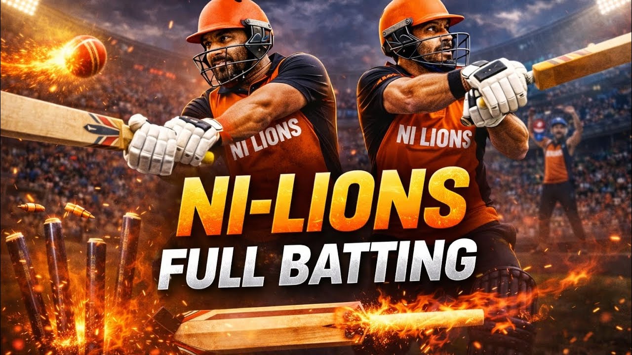 Ni-Lions Full Batting Highlights 💥 | Sixes & Fours Rain | Complete Innings