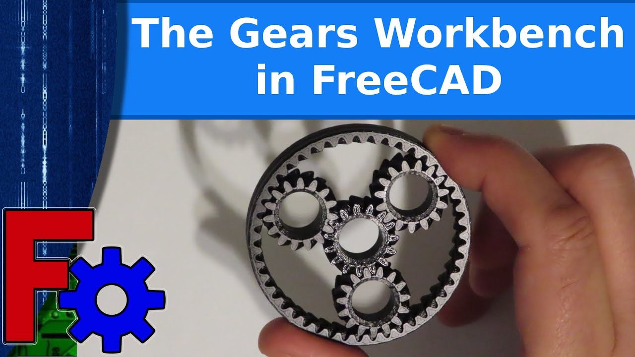3D-печать — обзор рабочего места FreeCAD Gears
