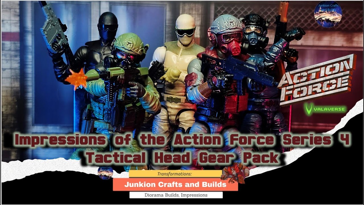 Impressions of Action Force Series 4 Tactical Head Gear Pack from #valaverse#toyreview #toycollector