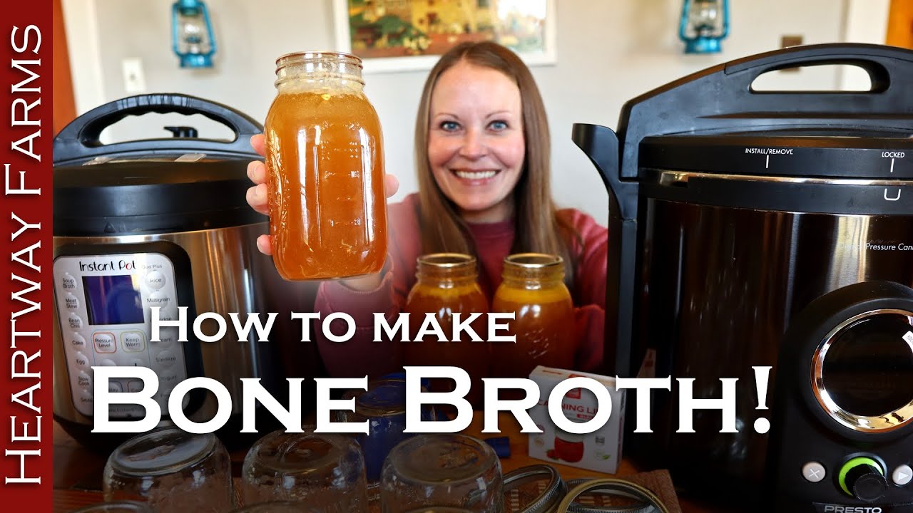 Homemade Chicken Bone Broth Recipe and Canning Tutorial | Easy and Nutritious Stock