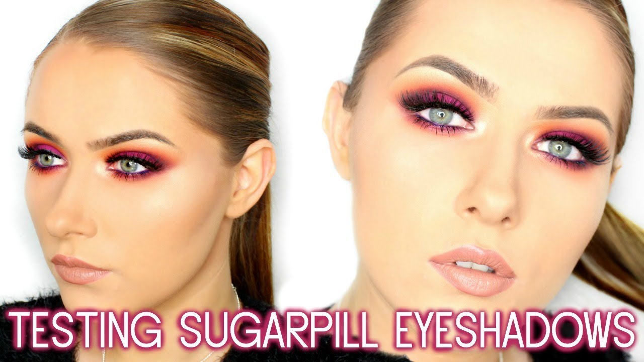 Testing Sugarpill Eyeshadows; Sunset Eye Makeup Tutorial 🌞💜 | shivonmakeupbiz