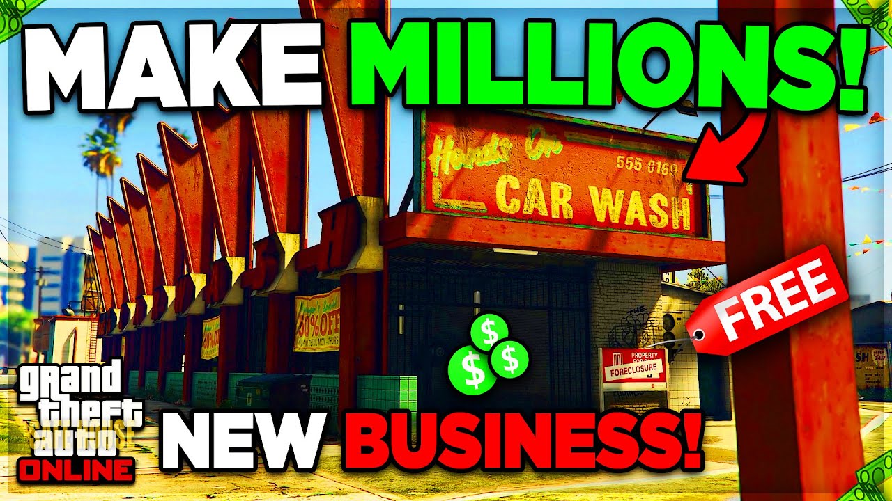 *NEW* How to Make MILLIONS With The CAR WASH Business SOLO in GTA 5 Online!