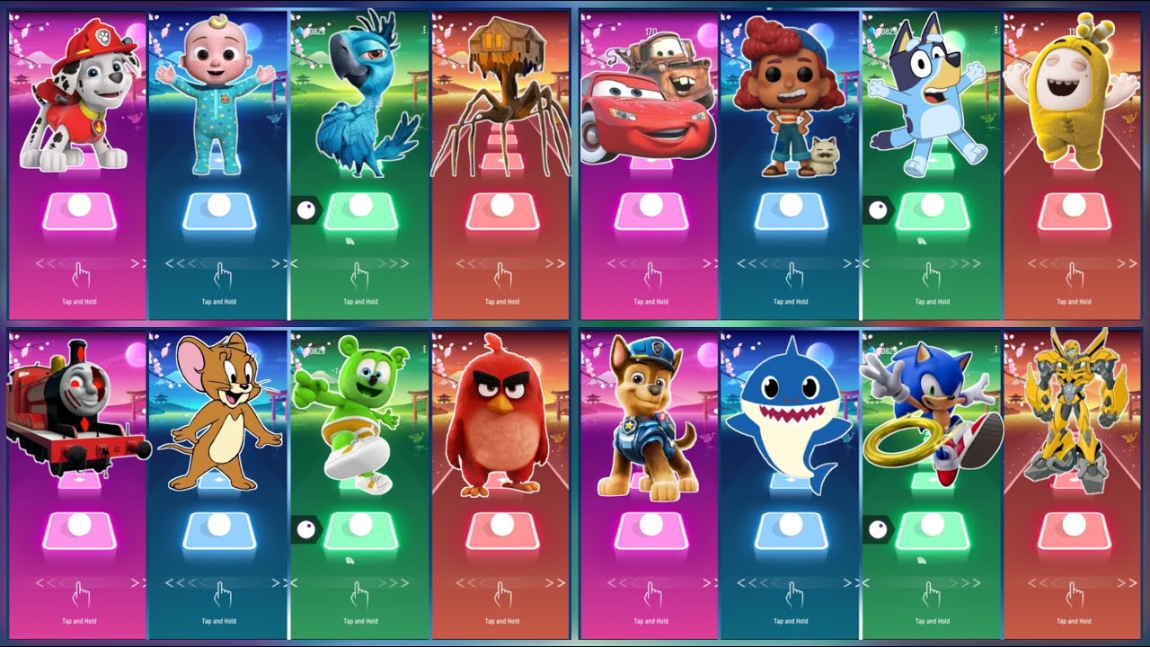 BUS EATER 🆚 EXTRA SLIDE 🆚 SKIBIDI TOILET 🆚 HOUSE HEAD 🆚 ODDBODS | Tiles Hop EDM Rush!