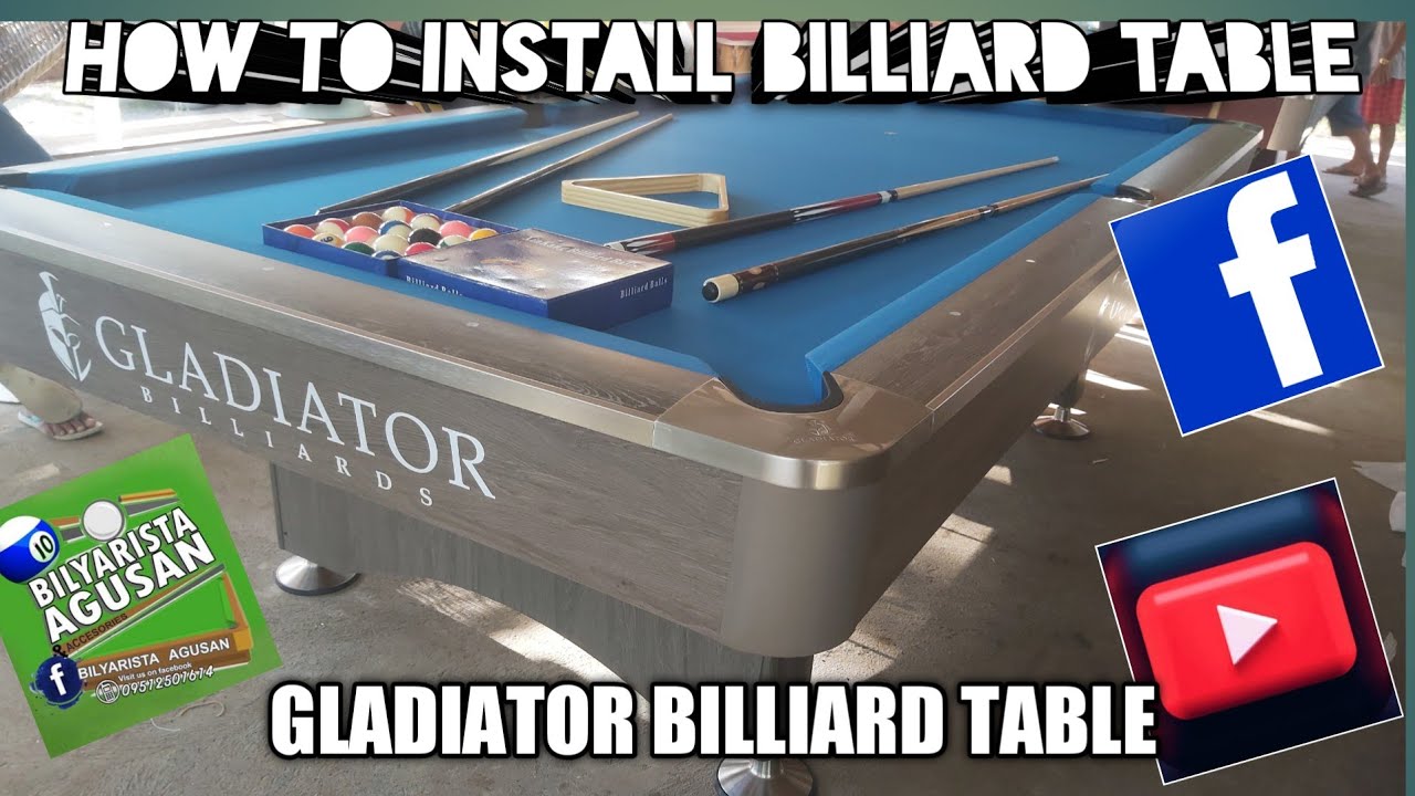 How to Install/Assemble Billiard Table | Gladiator Billiard Table | Bilyarista Agusan | Philippines