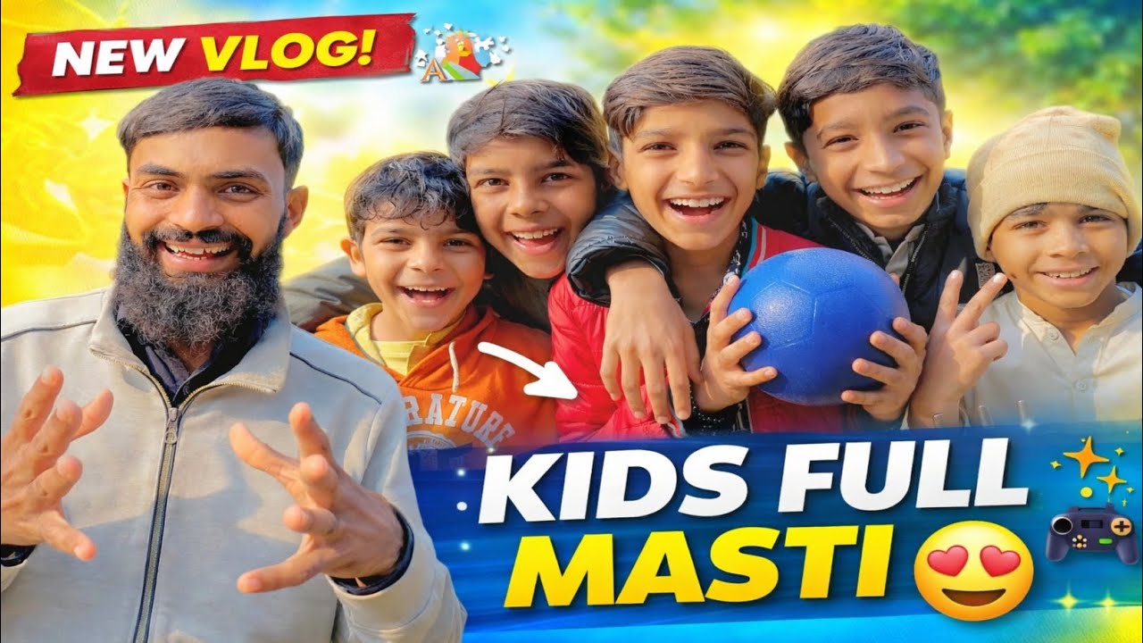 Kids Ke Sath Full Masti 😍 | New Log Banaya | Games + Cute Introduction | Habibi Dastan | #viralvideo