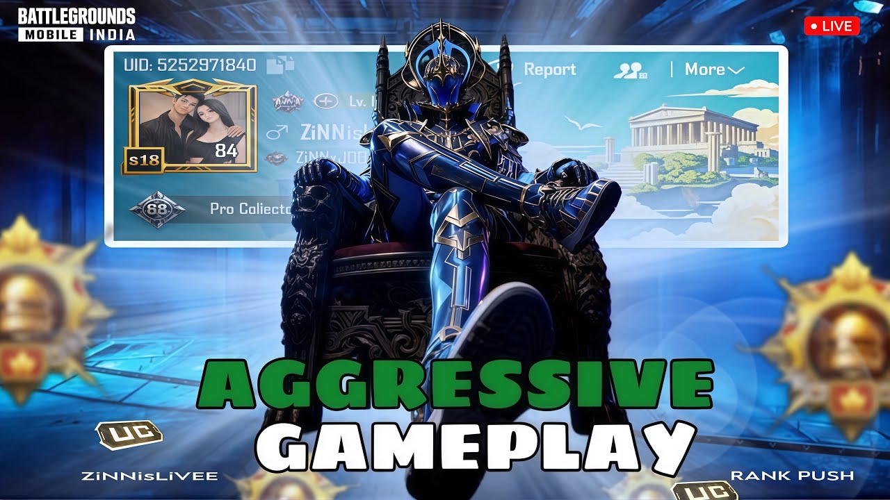 🔴2v4 LIVE RANK PUSH | BGMI LIVE WITH ZiNNisLiVE | #bgmilive #livestreams #ZiNNisLiVE #gaming #gamer