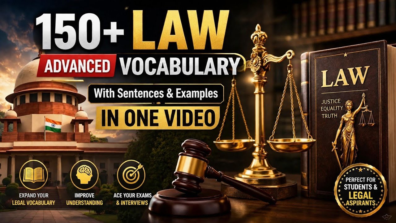150+ Legal Vocabulary || Law Vocabulary || Legal Vocabulary in hindi