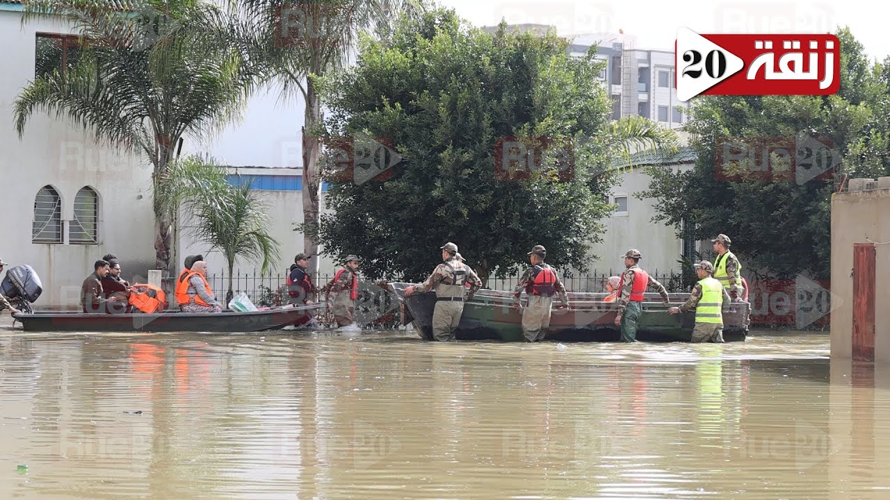 الجيش والسلطات تواصل عمليات إجلاء ساكنة القصر الكبير من منازلهم