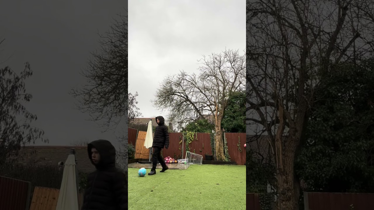 Playing football in light on Wednesday