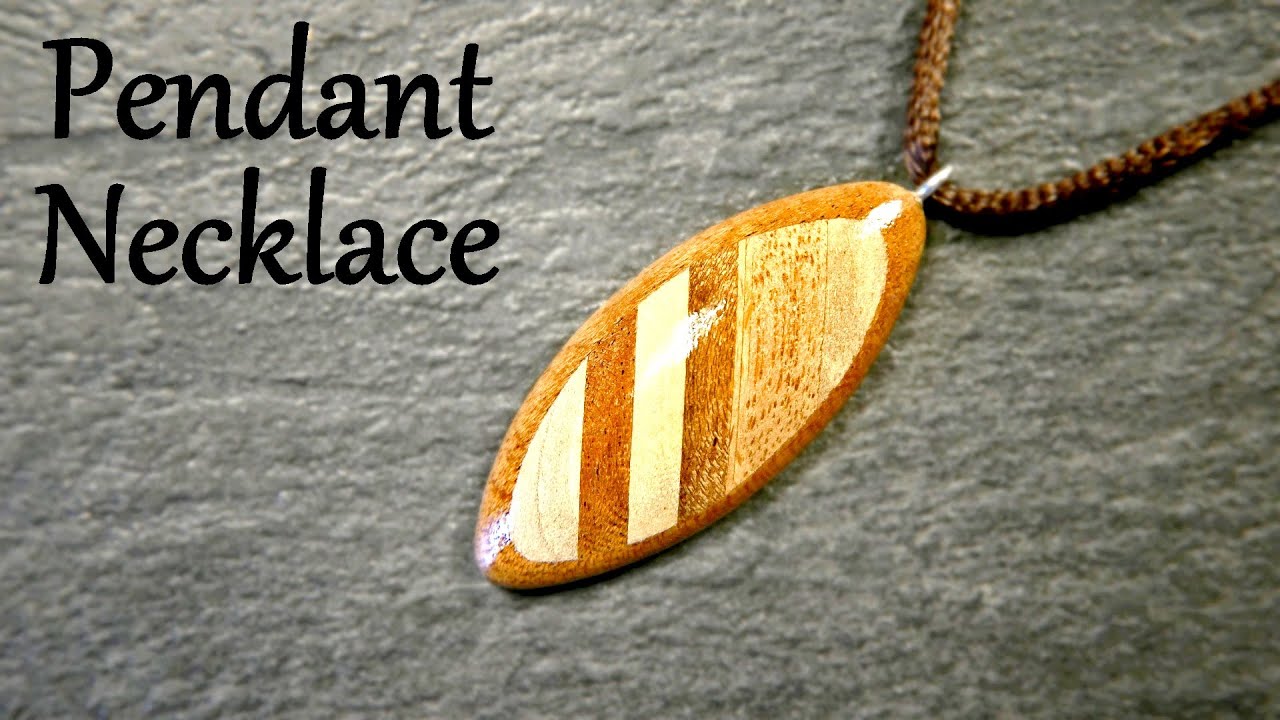 How to make a striped pendant necklace - Tutorial