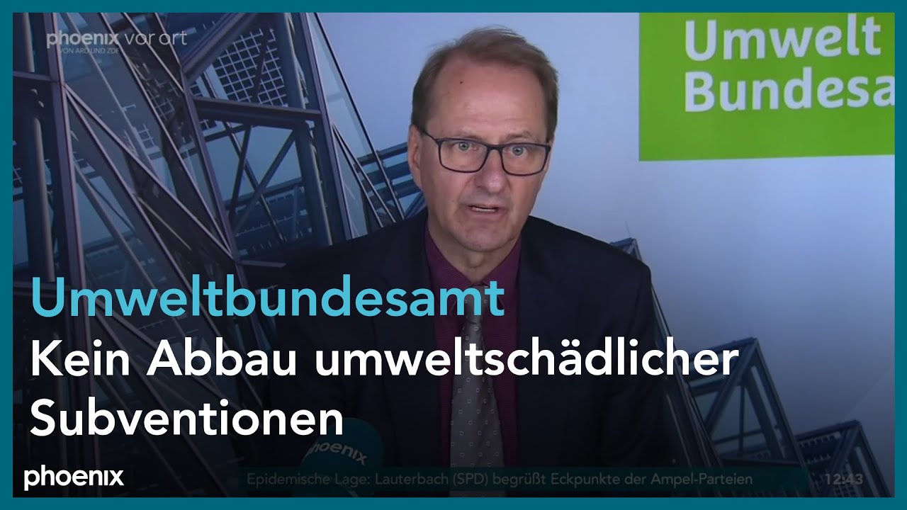 Umweltbundesamt zu umweltsch&auml;dlichen Subventionen in Deutschland am 28.10.21