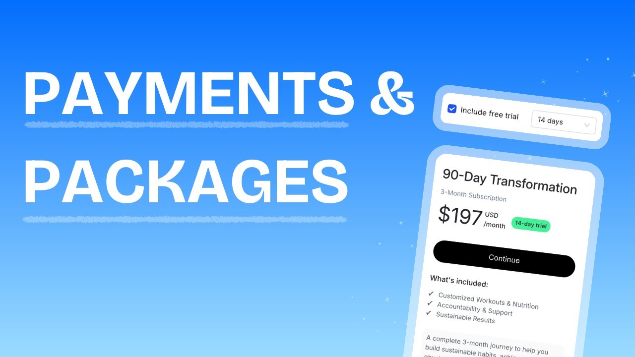 Payments & Packages - HubFit Coaching Platform