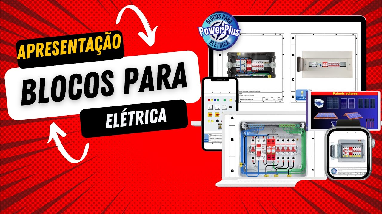 Blocos para Elétrica - Layout Quadros e Painéis Elétricos - Projeto Elétrico - #paineiseletricos