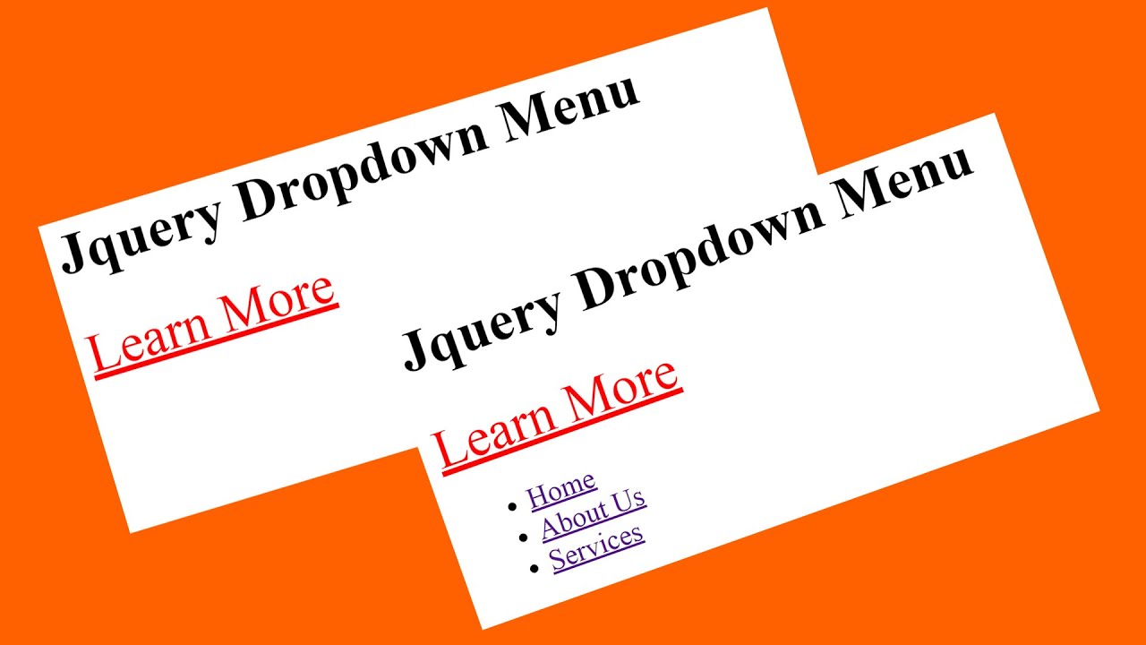 jQuery UI Dropdown click | Dropdown Menu on Click Using Html css & Jquery | Ujjwal Technical Tips