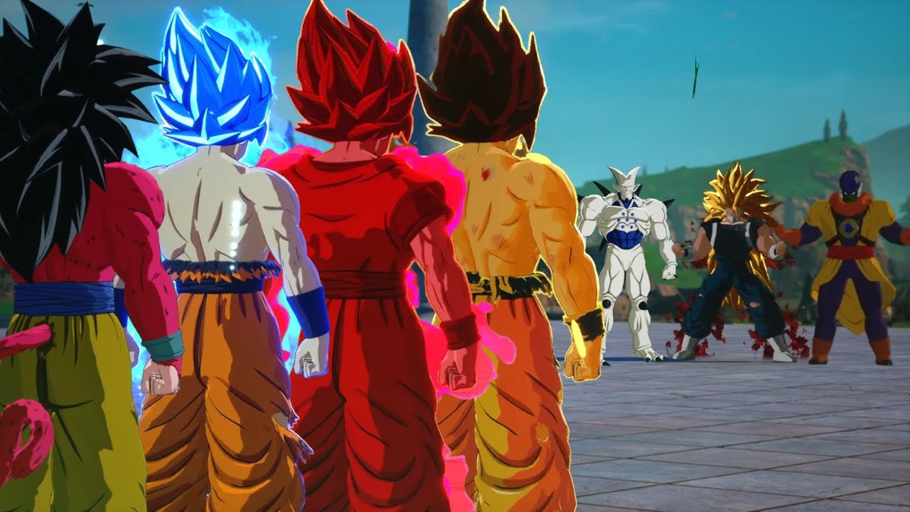 Goku Non Canon Forms Vs Bosses Team - Dragon Ball Sparking! Zero