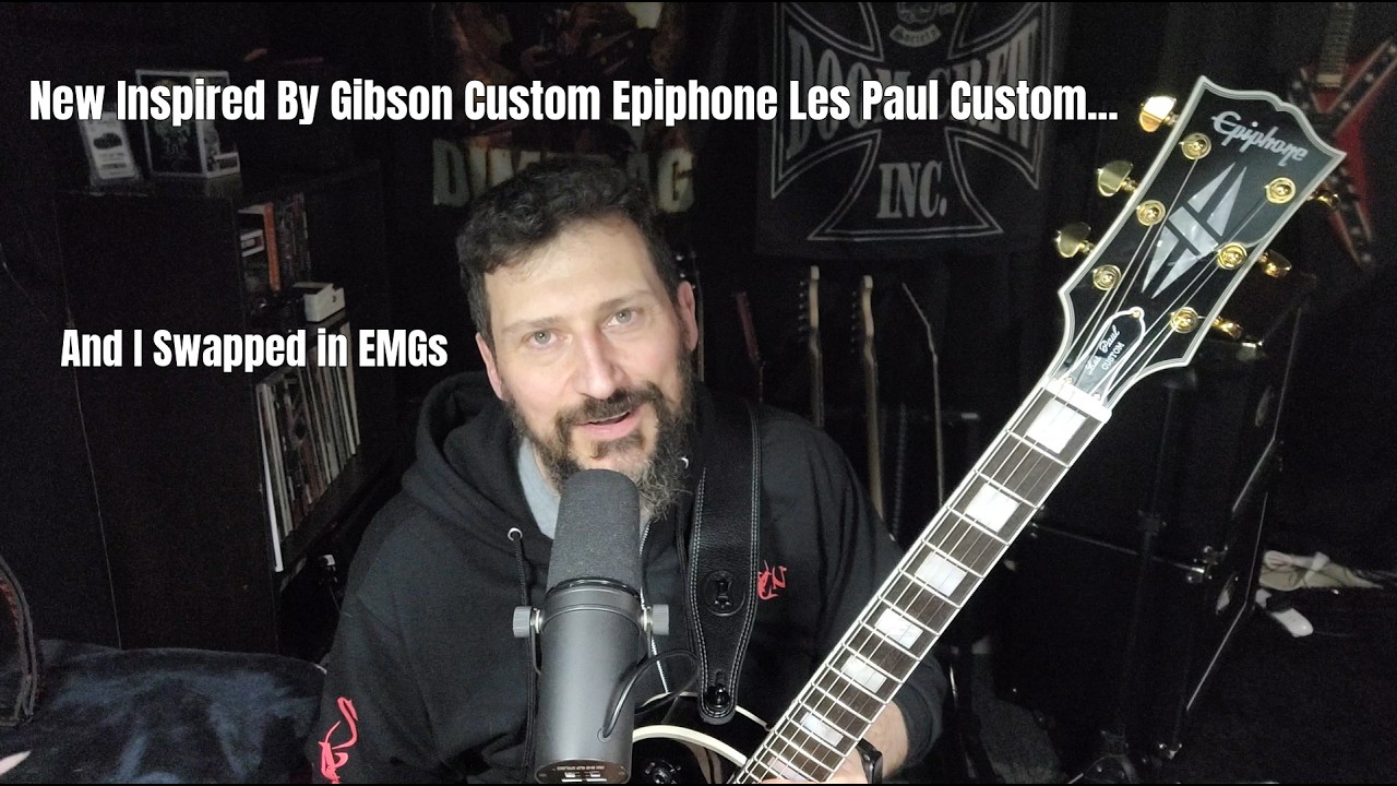 Rage's Ramblings #23 - New IGC Epiphone Les Paul Custom - Customized with EMGs with pickup shootout
