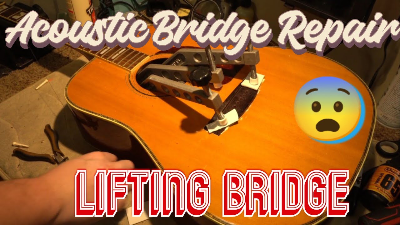 Acoustic Bridge Repair: Lifting Bridge Epiphone PR-775S