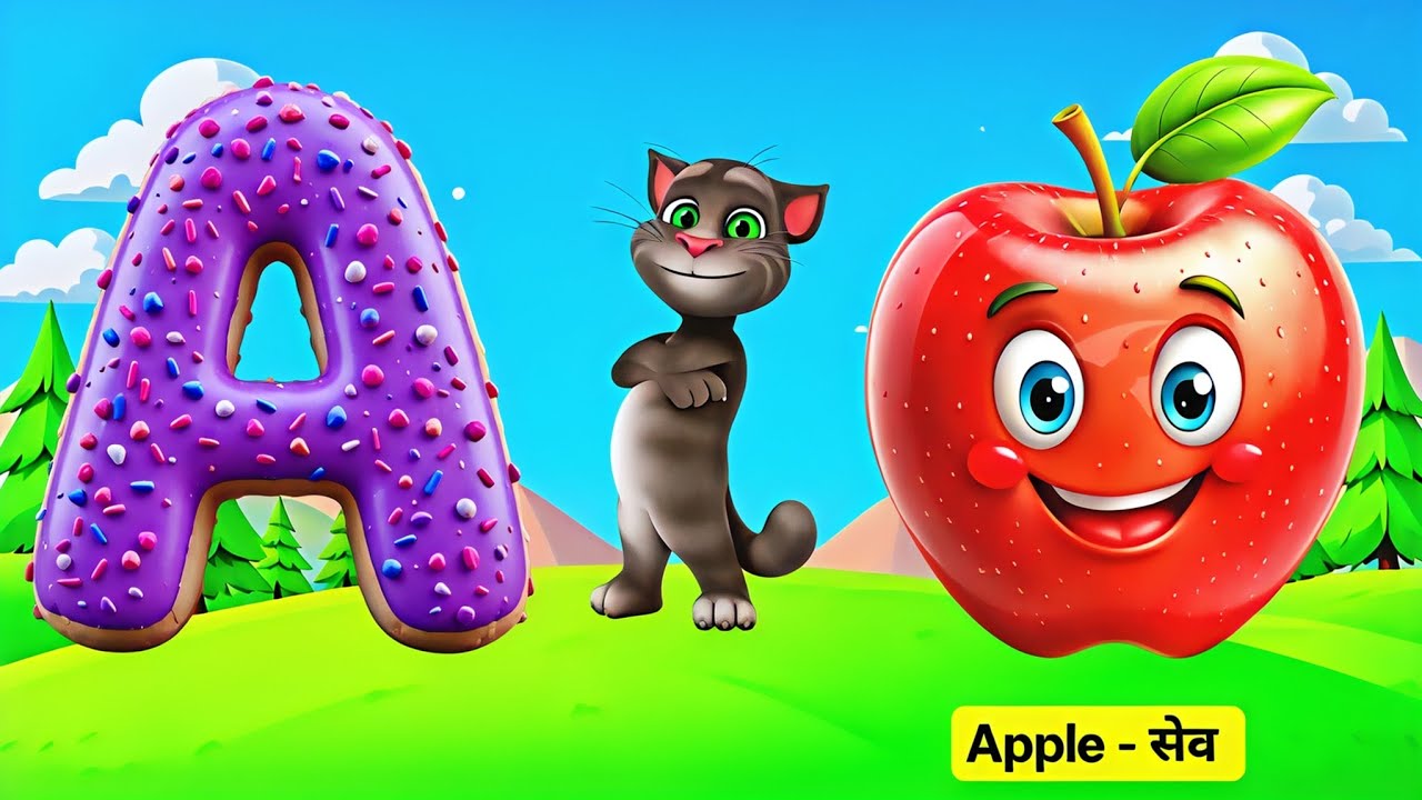 A for Apple 🍎 | ABCD Alphabet Song for Kids | Learn English Alphabet | Kids Cartoon Animation