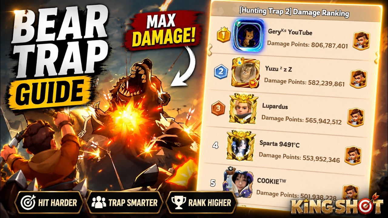 How to Get MORE Bear Trap Damage in Kingshot! 🐻🔥 | Complete Bear Trap Guide