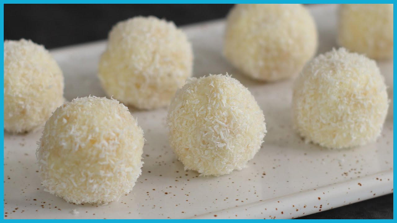 PALLINE DI COCCO Tartufi tipo Raffaello ricetta veloce
