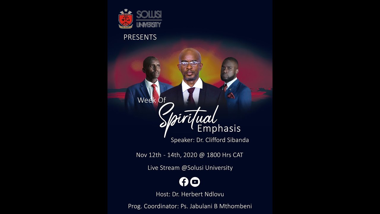 Solusi University Church 2nd Semester/Bimester/Block WOSE Friday 13 November 2020 Service