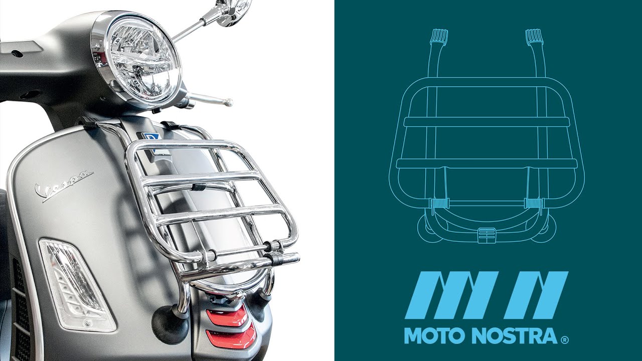 Gepäckträger VORNE Vespa GTS hpe MOTO NOSTRA Montage Anleitung 🔧 ❤