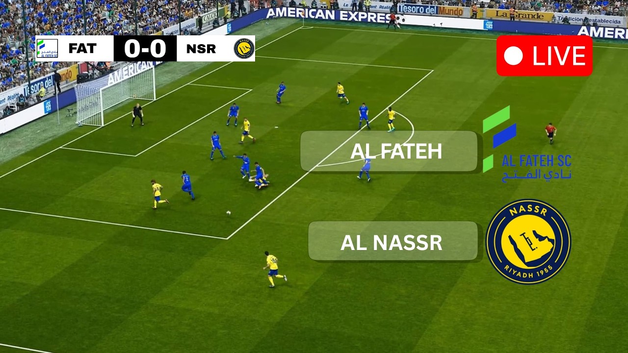 🔴 Al-Fateh vs Al-Nassr | Saudi Pro League 2026 | PES 2021 Full Match Simulation