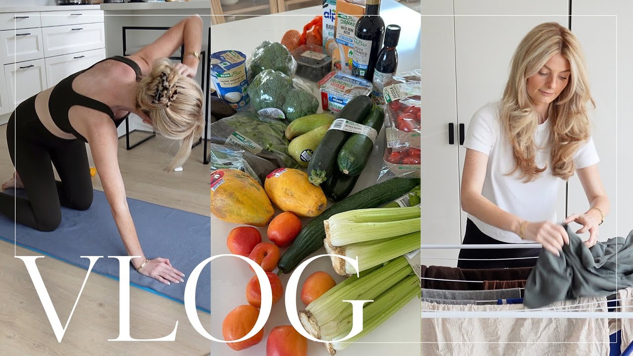 RESET VLOG | Food Haul, Zurück zur Routine nach dem Urlaub & Skincare | theglazedblonde
