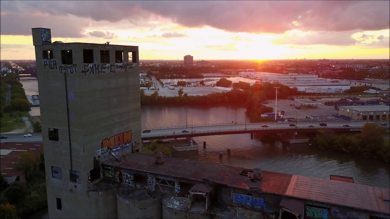 Damen Silos | Aug '17 | Chicago River | DJI | Aerial HD Drone