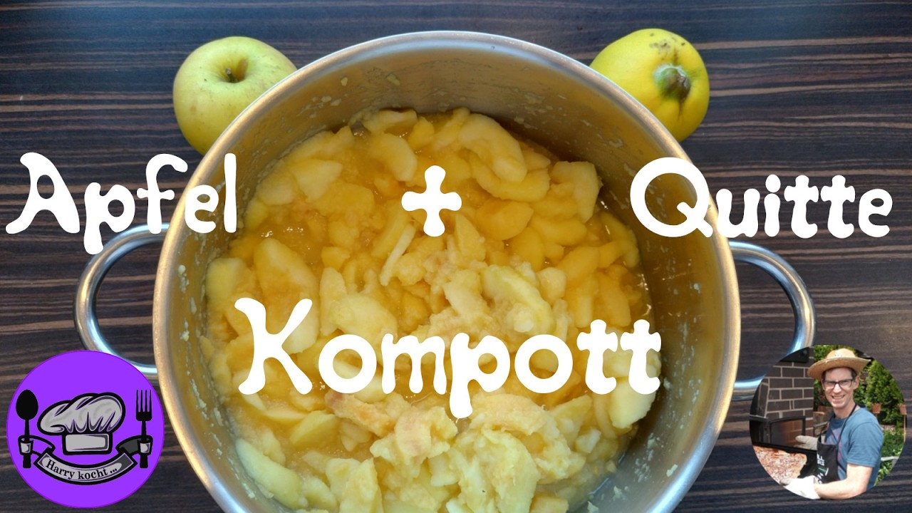 Schnelles Apfel Quitten Kompott