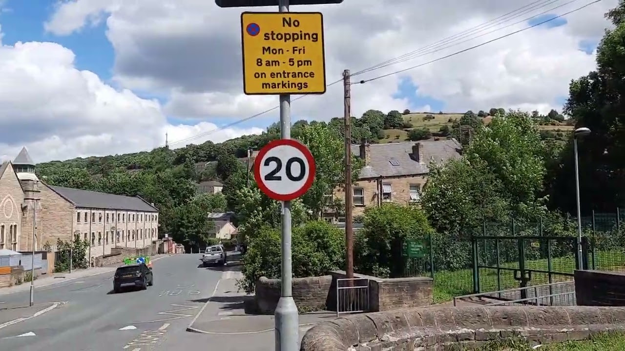Halifax  -  Part 1 a drive to Sidal Primary school and  Park Lane Academy  - formerly Exley .