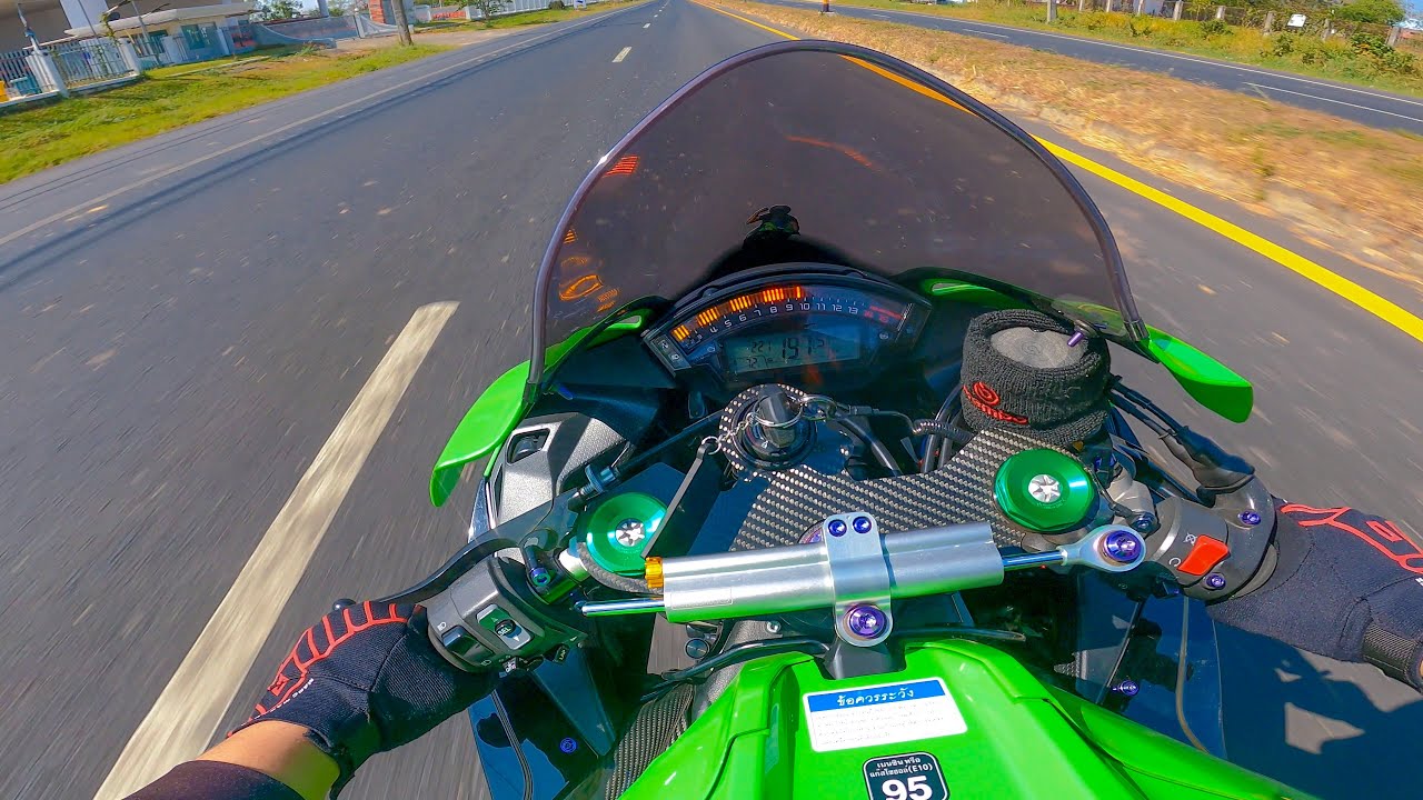จับZx10r ขับเล่นแถวบ้าน 